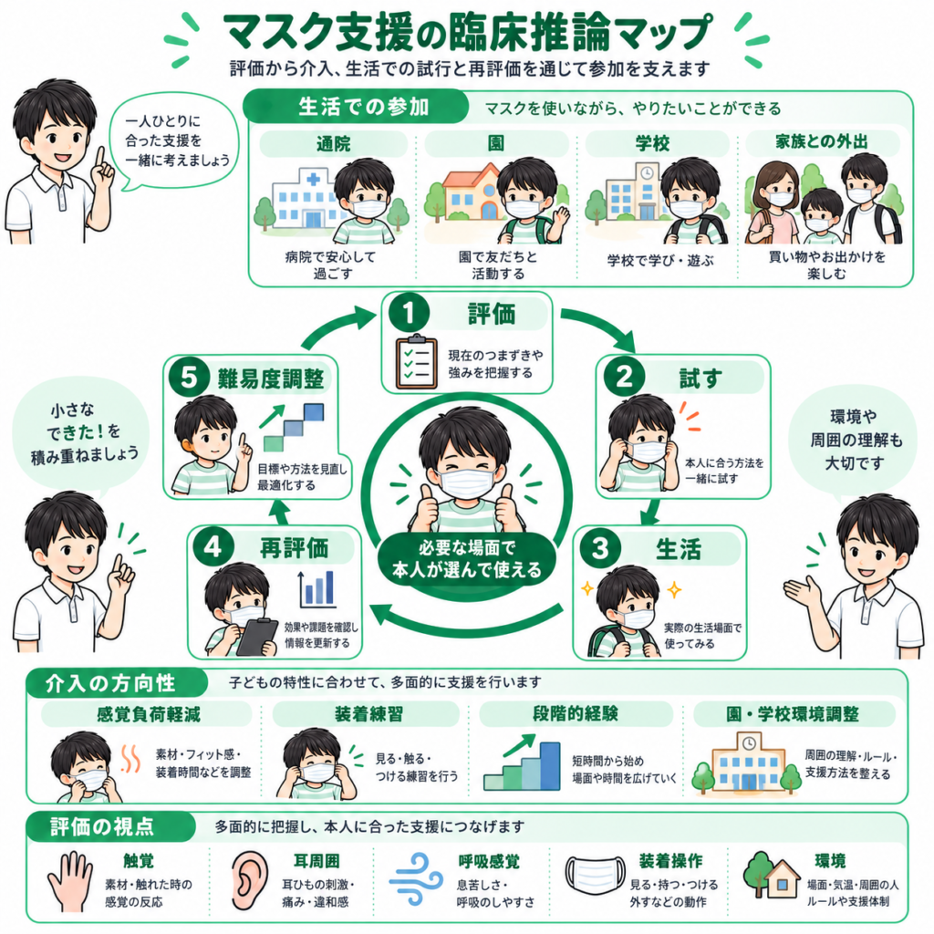 マスク支援の臨床推論マップ
