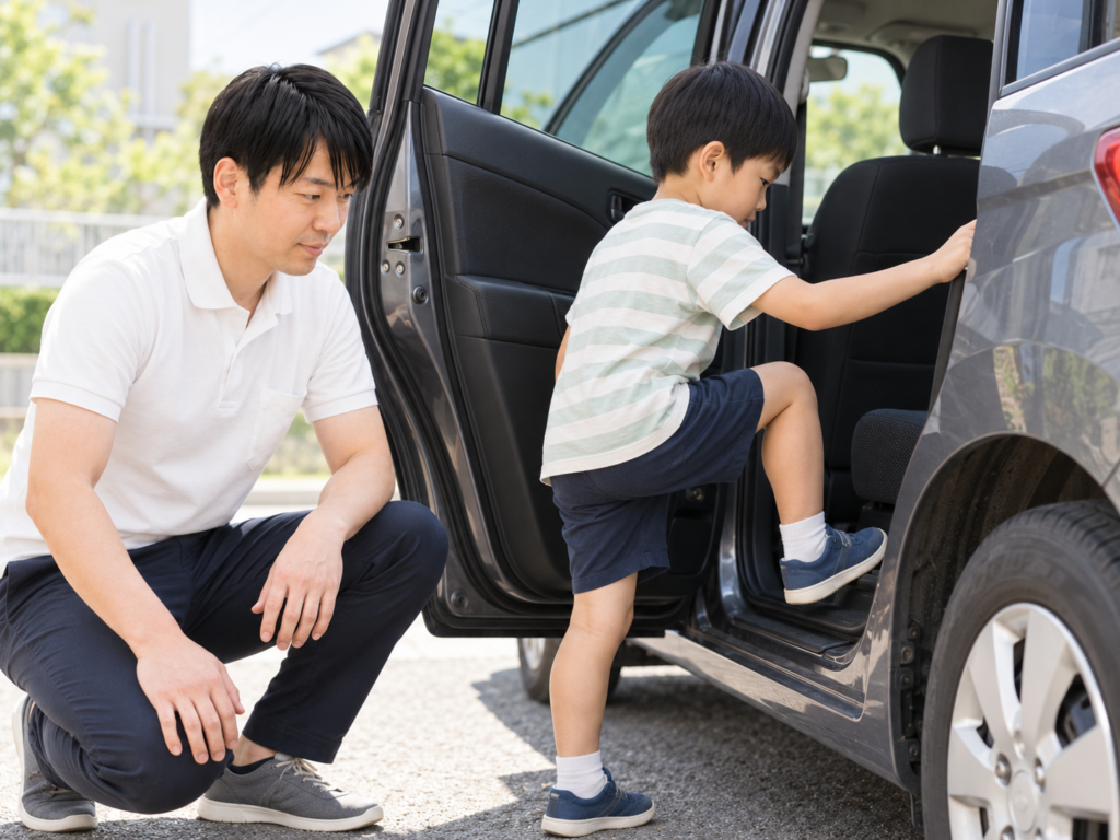 車の乗り降り