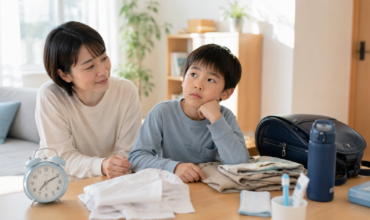 朝の支度が遅い
