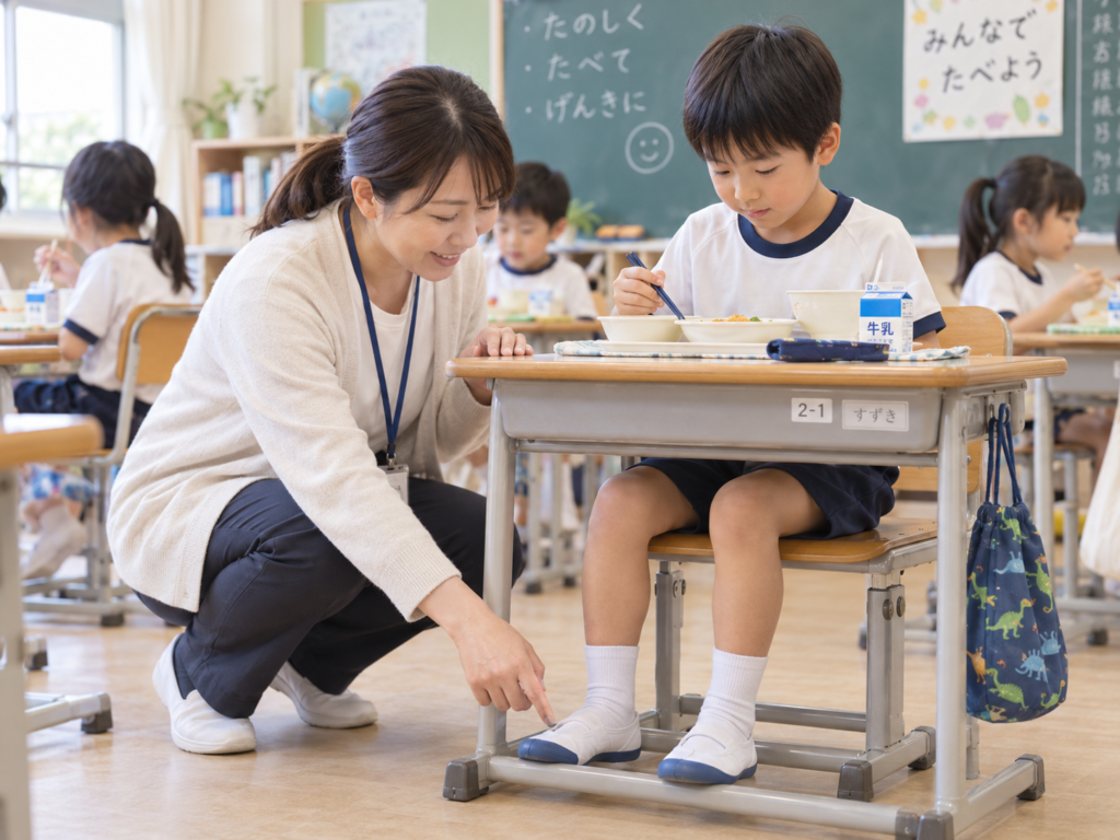 食事中の姿勢