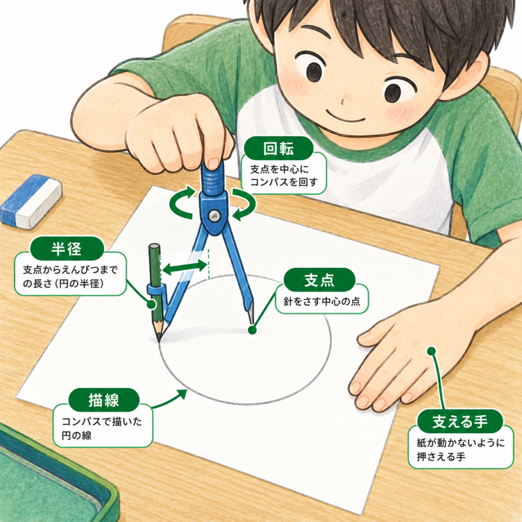 コンパスの使い方