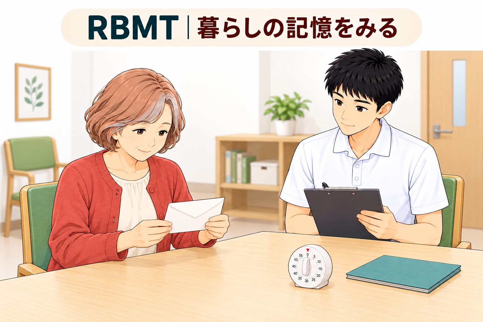 暮らしに近い記憶課題を行う検査場面